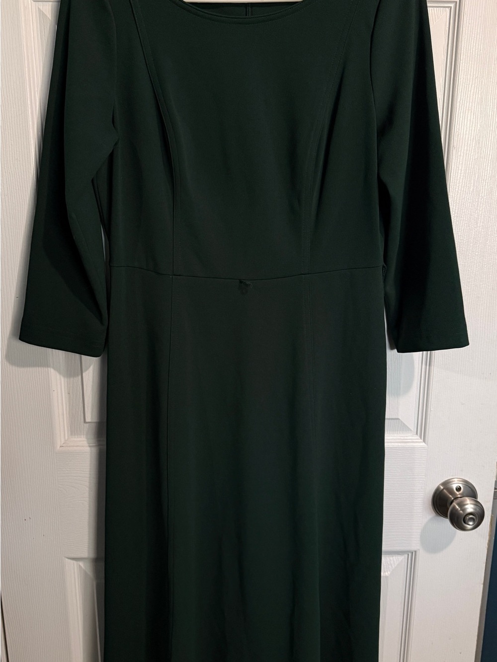 Classy Dark Green Mid Sleeve Calvin Klein Dress. Size - 8